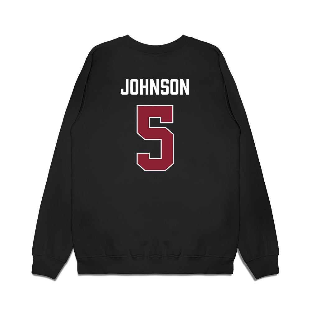 South Carolina - NCAA Women's Basketball : Tessa Johnson - Gamecocks Shersey Premium Crewneck Sweatshirt-1