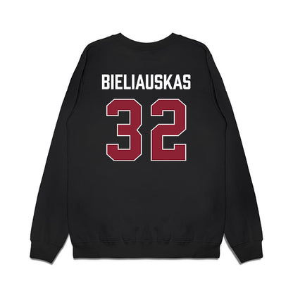 South Carolina - NCAA Men's Basketball : Aleksas Bieliauskas - Gamecocks Shersey Premium Crewneck Sweatshirt-1