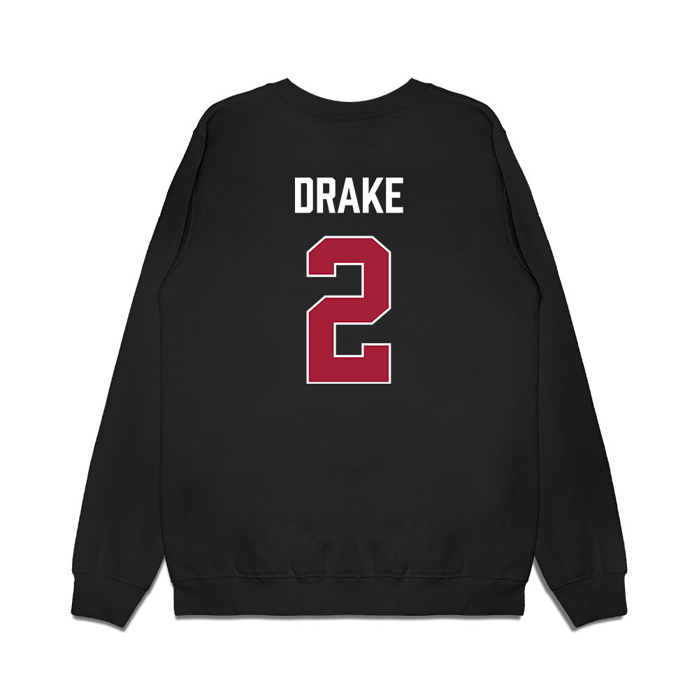 Indiana - NCAA Men's Basketball : Jason Drake - Vintage Basketball Premium Crewneck Sweatshirt-1