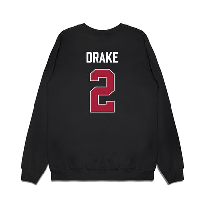 Indiana - NCAA Men's Basketball : Jason Drake - Vintage Basketball Premium Crewneck Sweatshirt-1