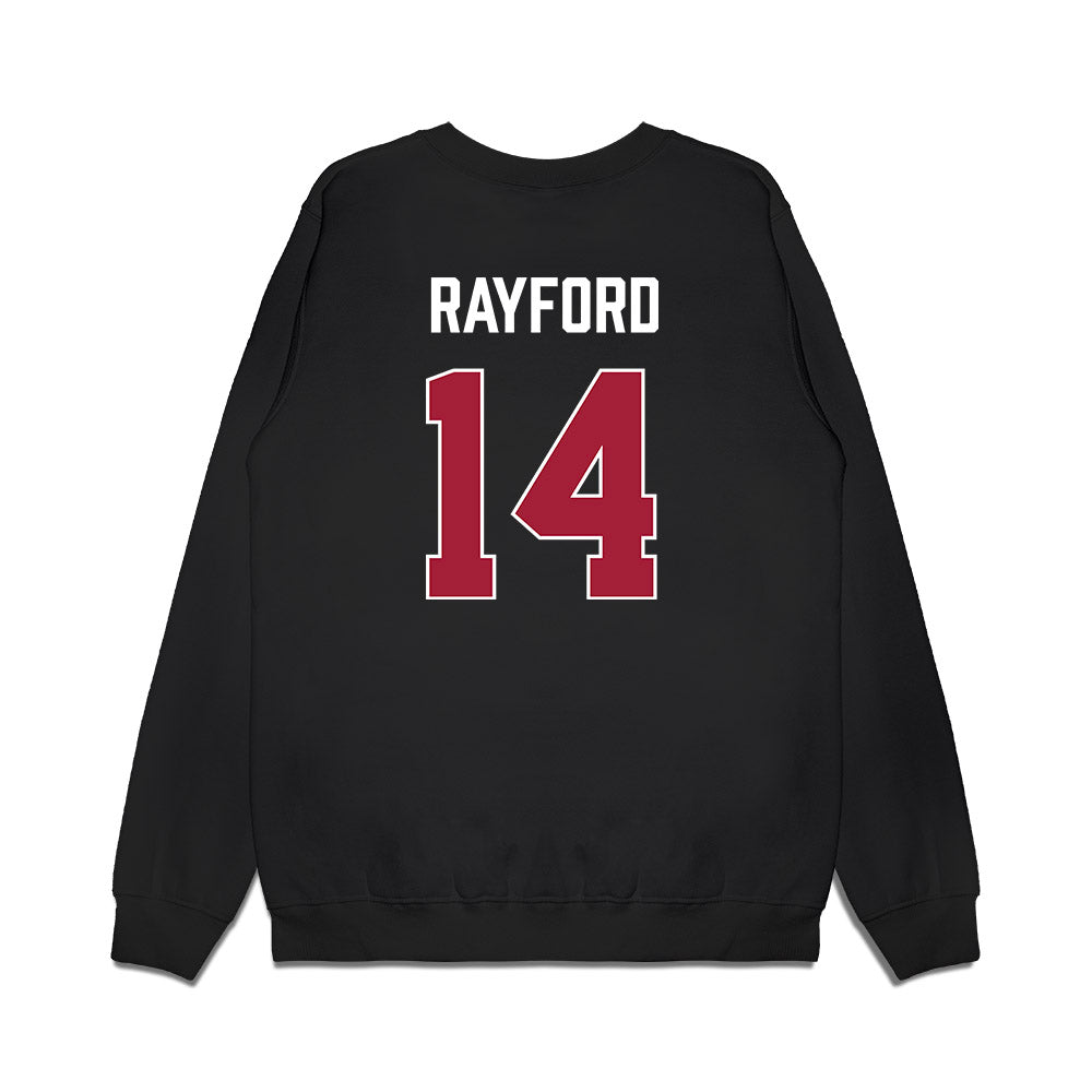 Indiana - NCAA Men's Basketball : Jordan Rayford - Vintage Basketball Premium Crewneck Sweatshirt-1