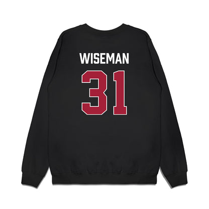 Indiana - NCAA Women's Basketball : Faith Wiseman - Vintage Basketball Premium Crewneck Sweatshirt-1
