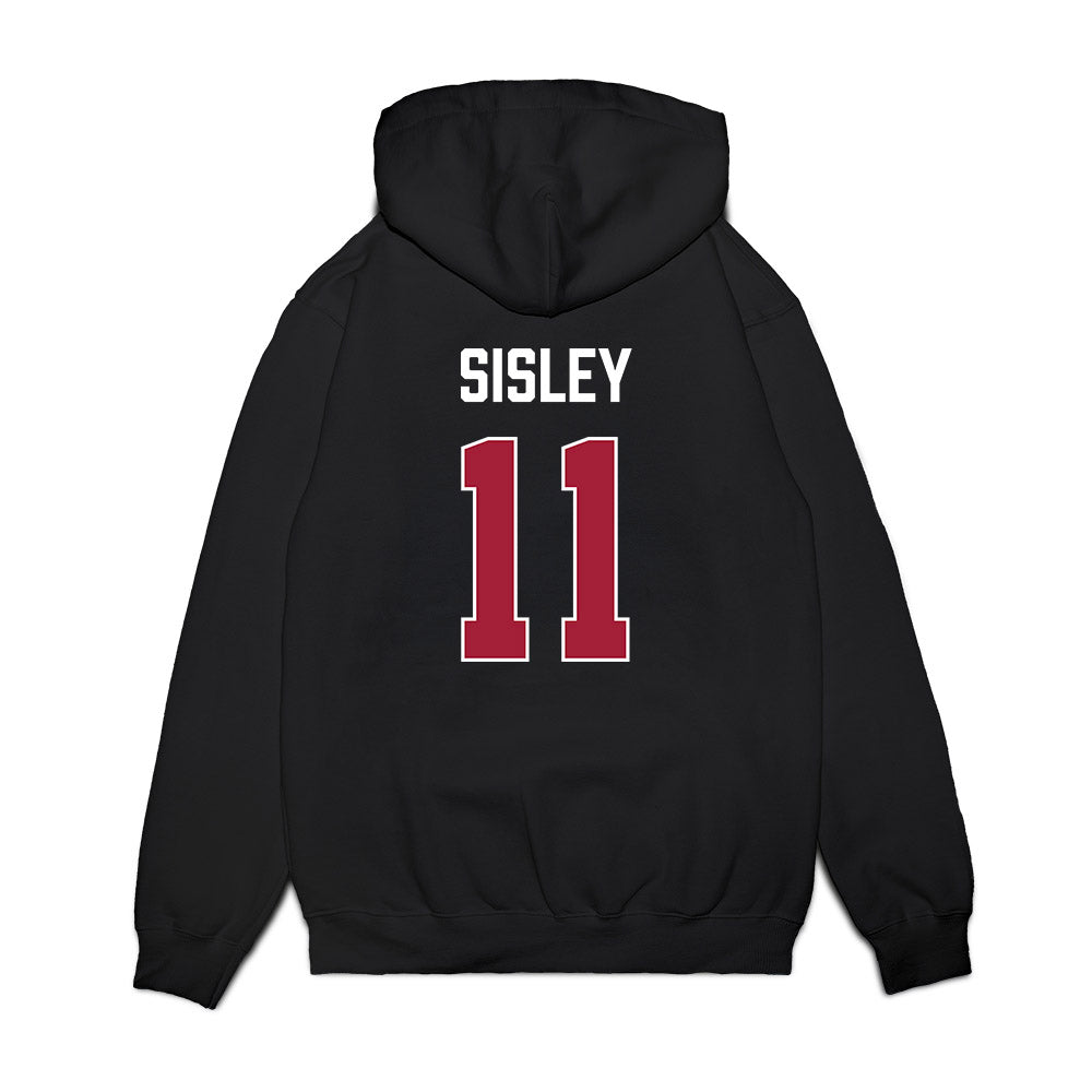 Indiana - NCAA Men's Basketball : Trent Sisley - Vintage Basketball Premium Hooded Sweatshirt-1