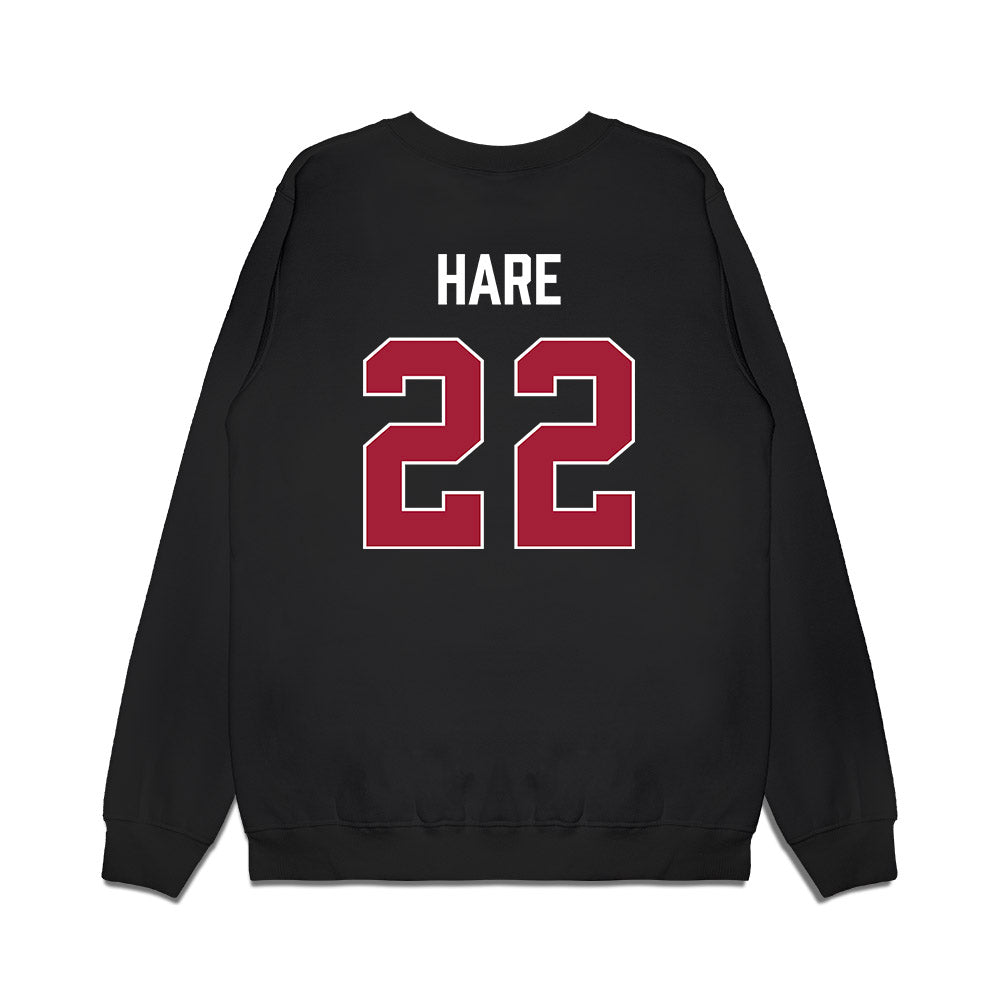 Indiana - NCAA Women's Basketball : Mackenzie Hare - Vintage Basketball Premium Crewneck Sweatshirt-1