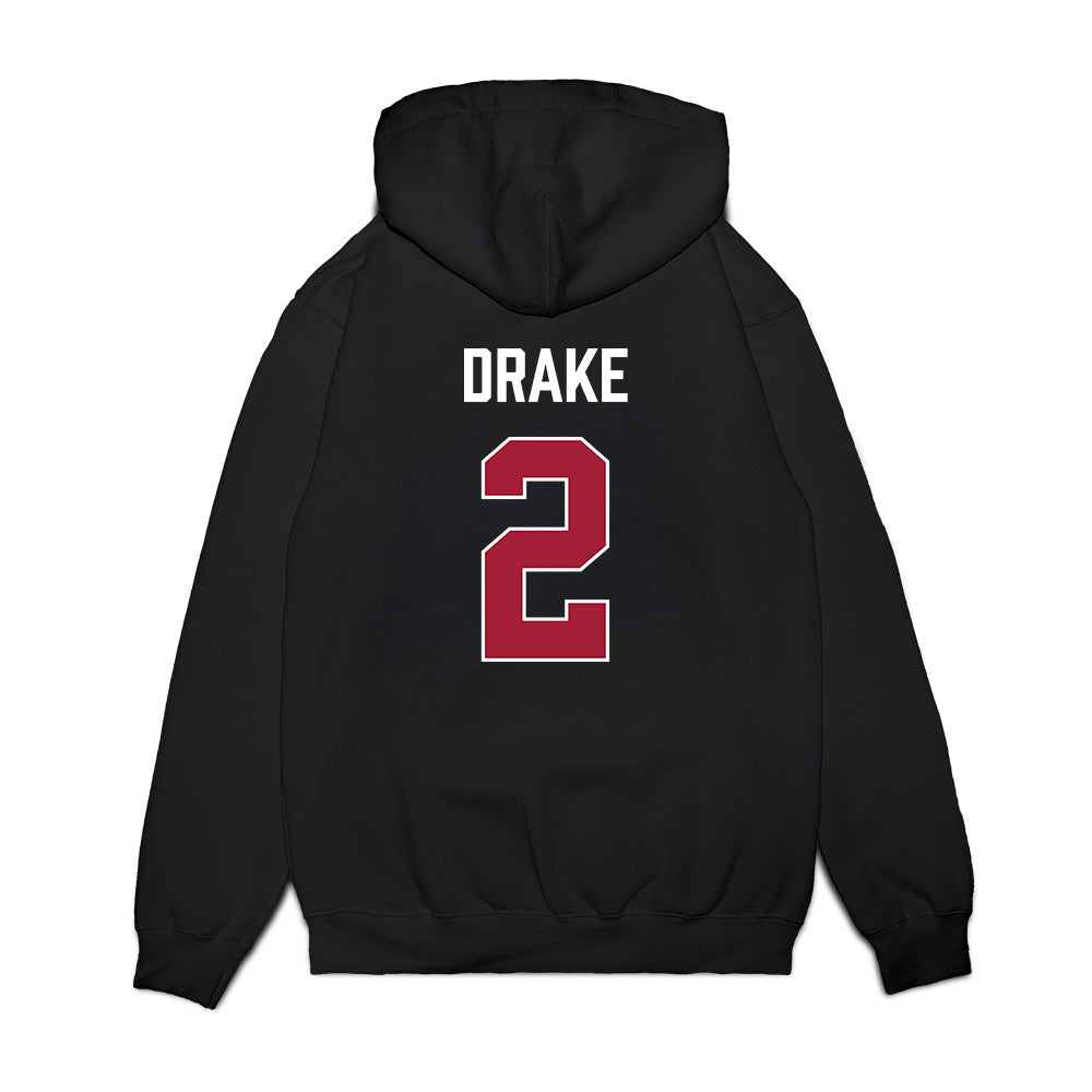 Indiana - NCAA Men's Basketball : Jason Drake - Vintage Basketball Premium Hooded Sweatshirt-1