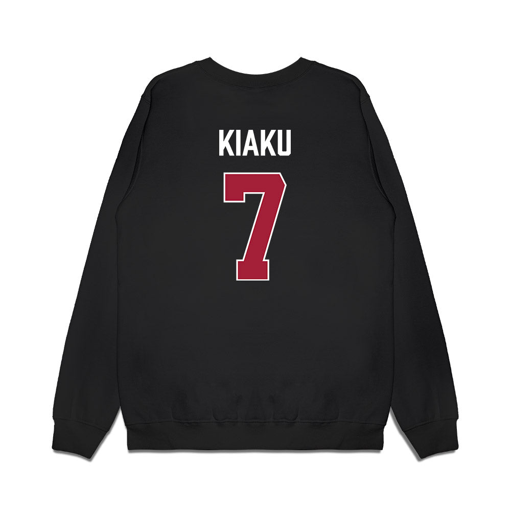 Indiana - NCAA Women's Basketball : Jerni Kiaku - Vintage Basketball Premium Crewneck Sweatshirt-1