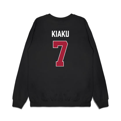 Indiana - NCAA Women's Basketball : Jerni Kiaku - Vintage Basketball Premium Crewneck Sweatshirt-1