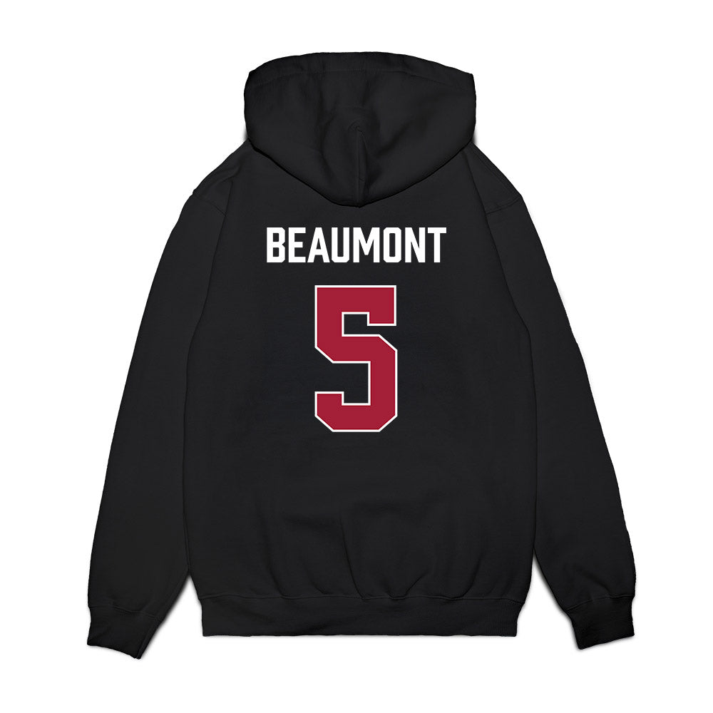 Indiana - NCAA Women's Basketball : Lenee Beaumont - Vintage Basketball Premium Hooded Sweatshirt-1