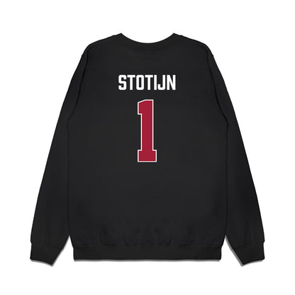 Indiana - NCAA Women's Basketball : Phoenix Stotijn - Vintage Basketball Premium Crewneck Sweatshirt-1