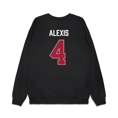 Indiana - NCAA Men's Basketball : Samuel Alexis - Vintage Basketball Premium Crewneck Sweatshirt-1