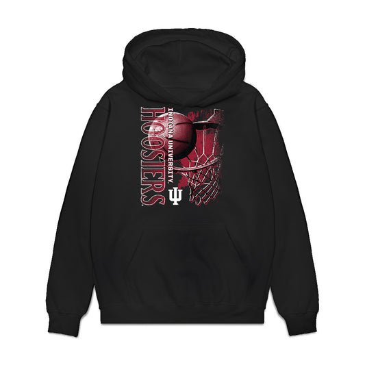 Indiana - NCAA Women's Basketball : Faith Wiseman - Vintage Basketball Premium Hooded Sweatshirt-0