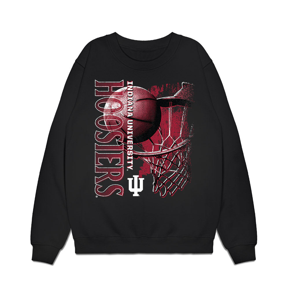 Indiana - NCAA Women's Basketball : Maya Makalusky - Vintage Basketball Premium Crewneck Sweatshirt-0