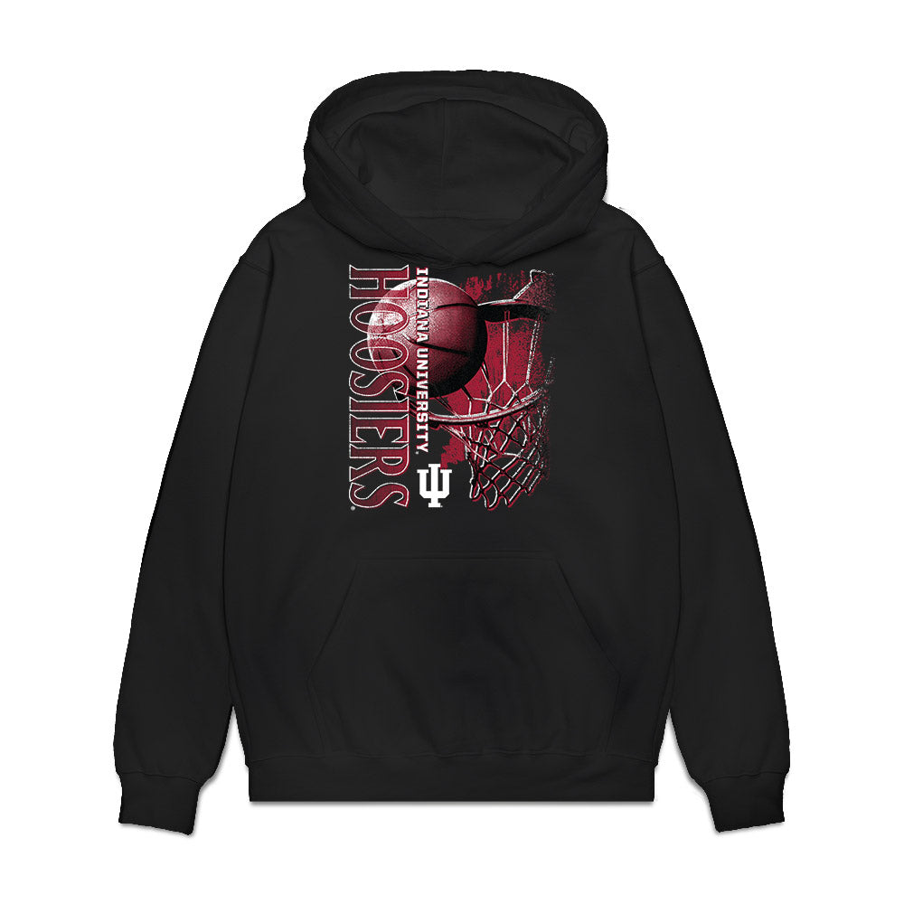 Indiana - NCAA Men's Basketball : Drew Snively - Vintage Basketball Premium Hooded Sweatshirt-0