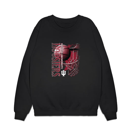 Indiana - NCAA Men's Basketball : Aleksa Ristic - Vintage Basketball Premium Crewneck Sweatshirt-0