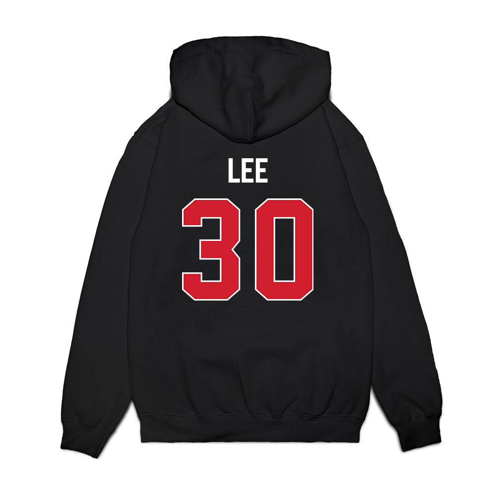 NC State - NCAA Men's Basketball : Sung Jin Lee - Vintage Shersey Premium Hooded Sweatshirt-1