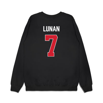 NC State - NCAA Women's Basketball : Kyshe Lunan - Vintage Shersey Premium Crewneck Sweatshirt-1