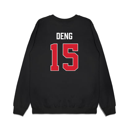 NC State - NCAA Men's Basketball : Jerry Deng - Vintage Shersey Premium Crewneck Sweatshirt-1