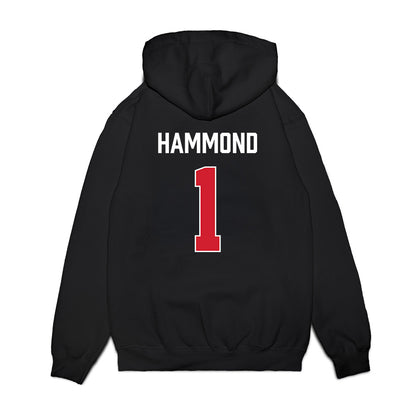 NC State - NCAA Men's Basketball : Christian Hammond - Vintage Shersey Premium Hooded Sweatshirt-1