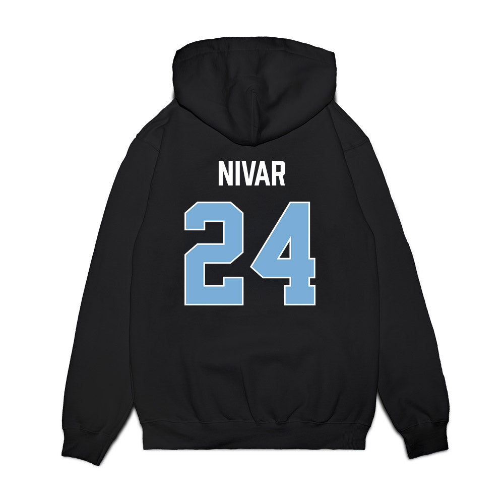 UNC - NCAA Women's Basketball : Indya Nivar - Vintage Shersey Premium Hooded Sweatshirt-1
