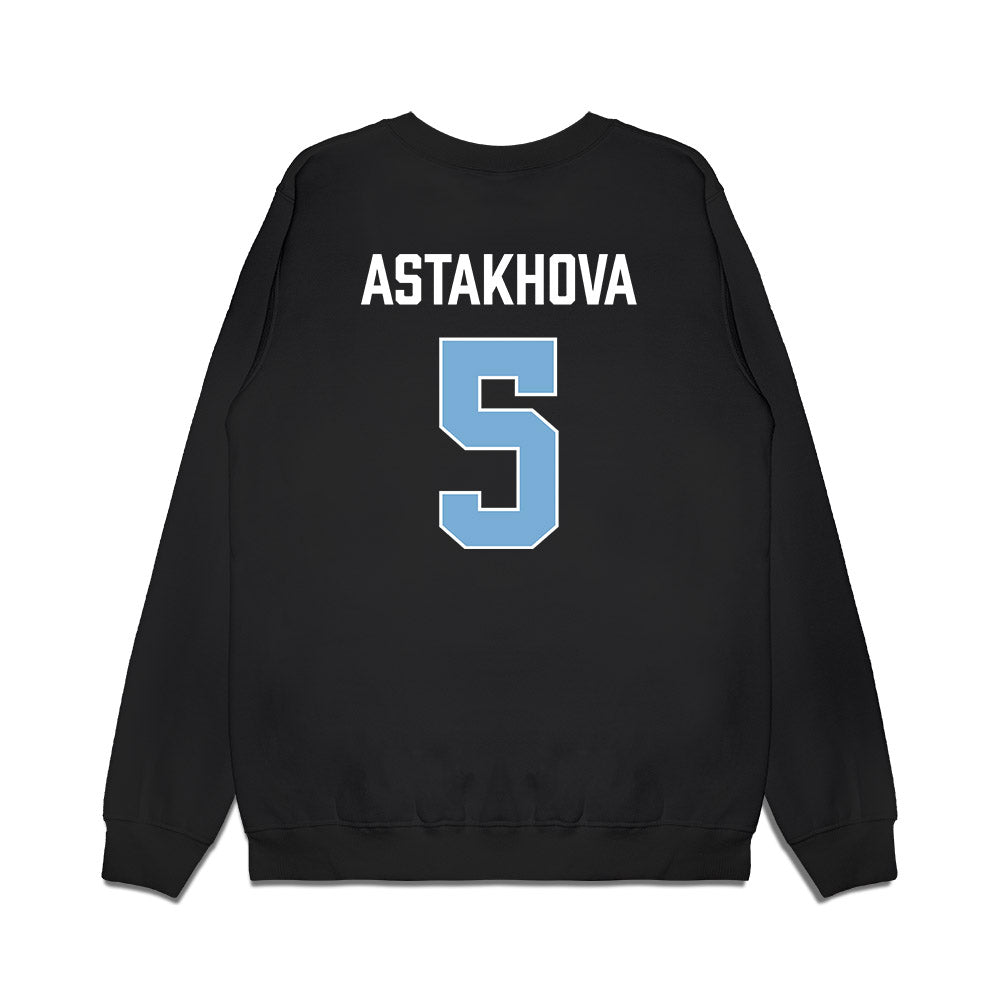 UNC - NCAA Women's Basketball : Liza Astakhova - Vintage Shersey Premium Crewneck Sweatshirt-1