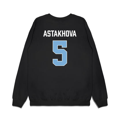 UNC - NCAA Women's Basketball : Liza Astakhova - Vintage Shersey Premium Crewneck Sweatshirt-1