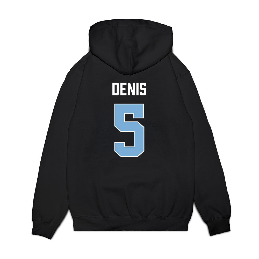 UNC - NCAA Men's Basketball : Isaiah Denis - Vintage Shersey Premium Hooded Sweatshirt-1