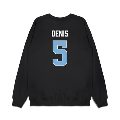 UNC - NCAA Men's Basketball : Isaiah Denis - Vintage Shersey Premium Crewneck Sweatshirt-1
