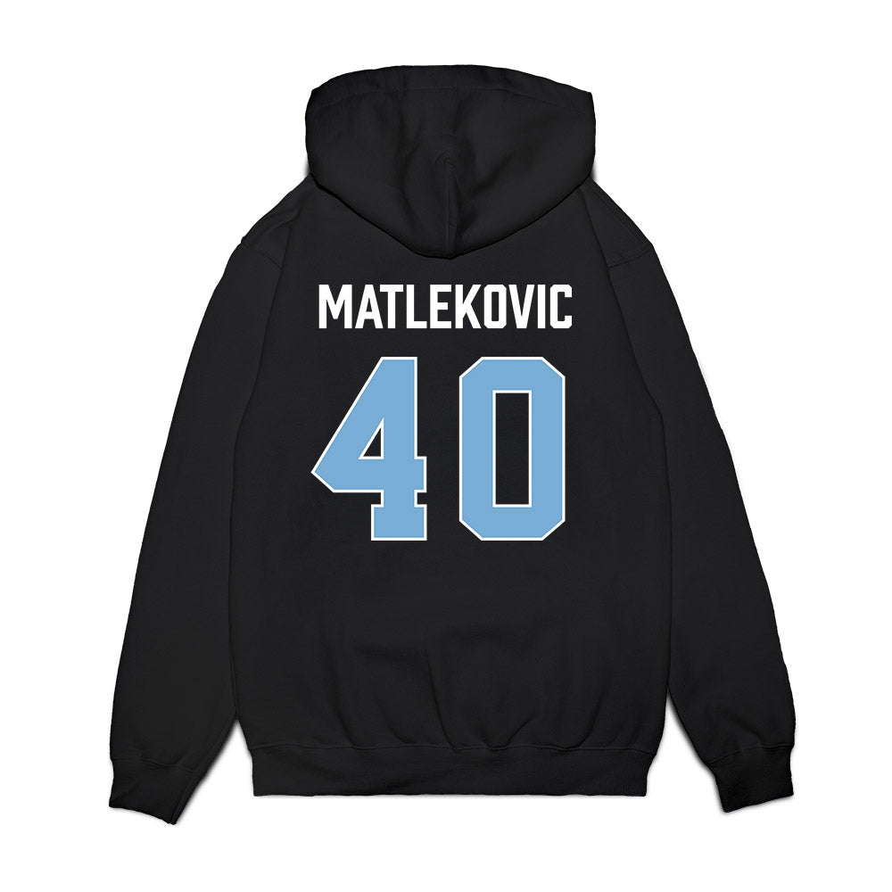 UNC - NCAA Men's Basketball : Ivan Matlekovic - Vintage Shersey Premium Hooded Sweatshirt-1