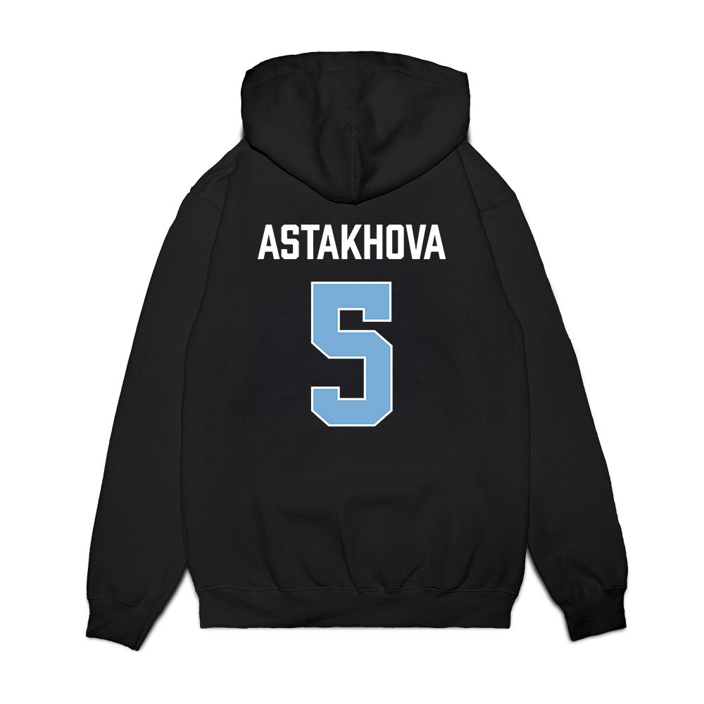 UNC - NCAA Women's Basketball : Liza Astakhova - Vintage Shersey Premium Hooded Sweatshirt-1