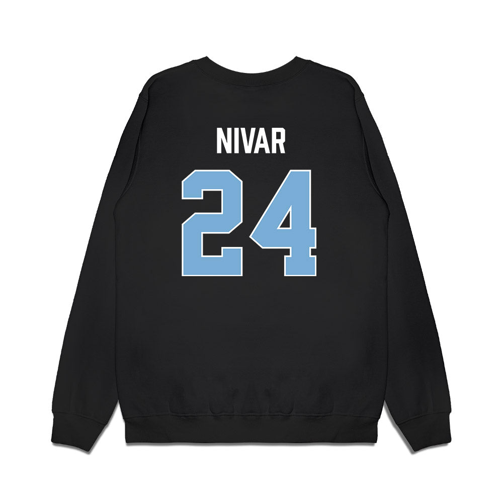 UNC - NCAA Women's Basketball : Indya Nivar - Vintage Shersey Premium Crewneck Sweatshirt-1