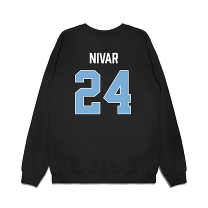 UNC - NCAA Women's Basketball : Indya Nivar - Vintage Shersey Premium Crewneck Sweatshirt-1