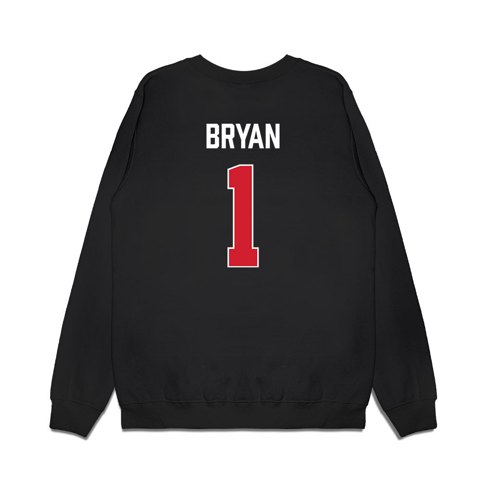 Texas Tech - NCAA Men's Basketball : Tyeree Bryan - Vintage Basketball Premium Crewneck Sweatshirt-1