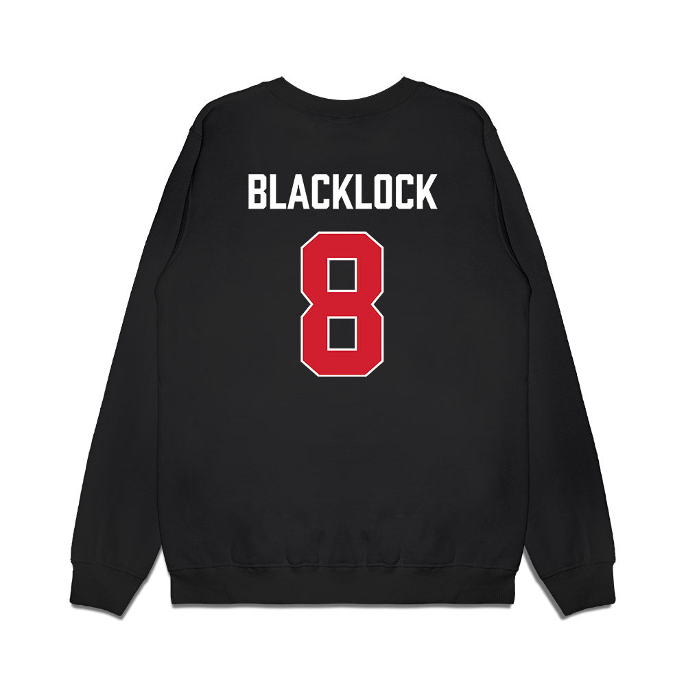 Texas Tech - NCAA Women's Basketball : Adlee Blacklock - Vintage Basketball Premium Crewneck Sweatshirt-1