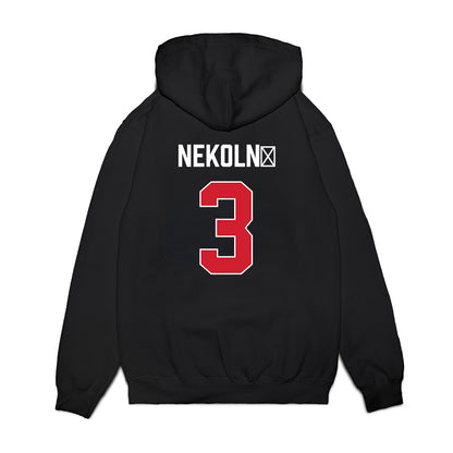 Texas Tech - NCAA Women's Basketball : Julie Nekoln� - Vintage Basketball Premium Hooded Sweatshirt-1