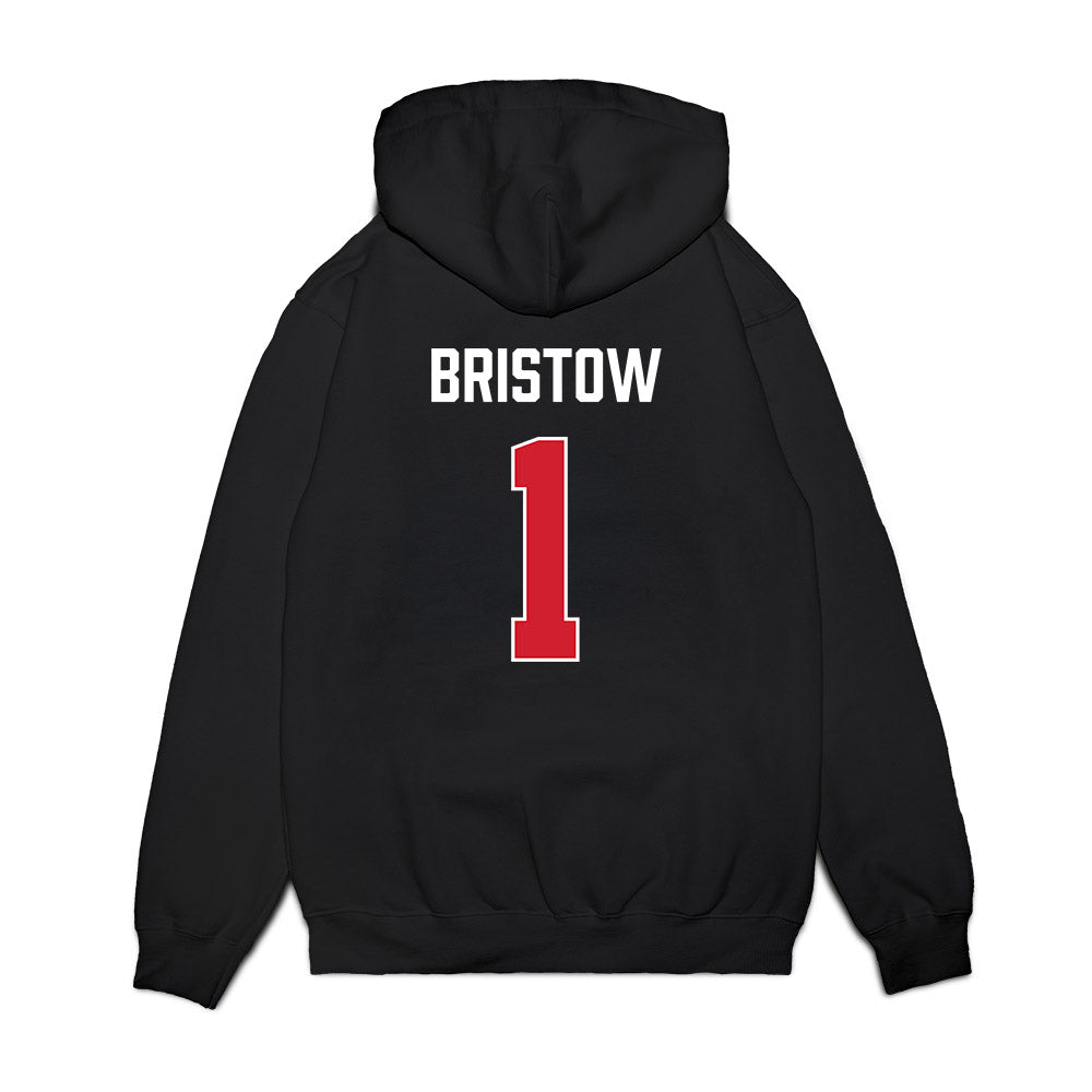 Texas Tech - NCAA Women's Basketball : Jalynn Bristow - Vintage Basketball Premium Hooded Sweatshirt-1