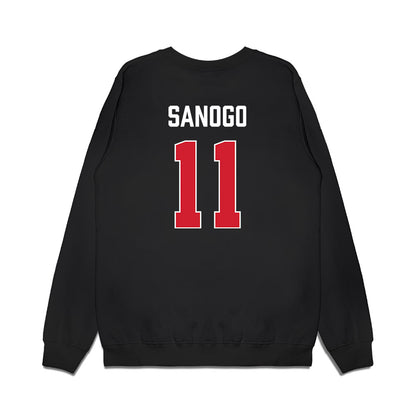 Texas Tech - NCAA Women's Basketball : Sarengbe Sanogo - Vintage Basketball Premium Crewneck Sweatshirt-1