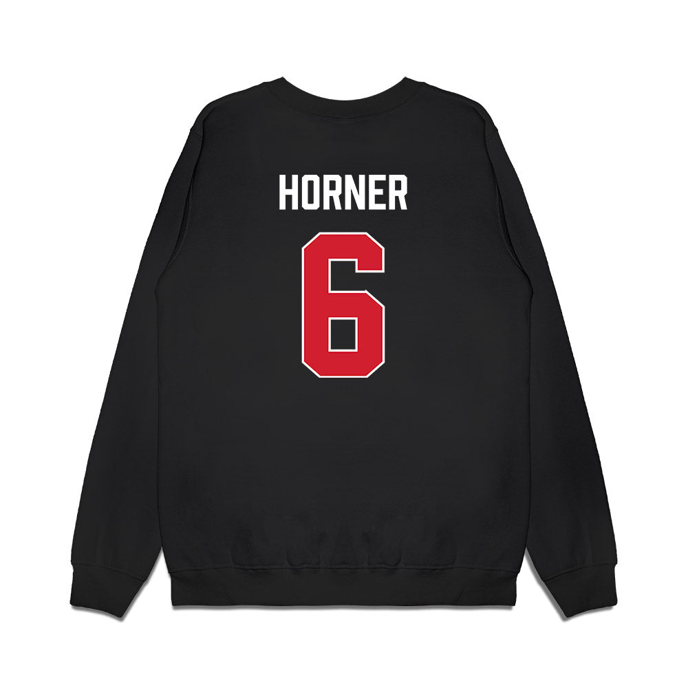 Texas Tech - NCAA Men's Basketball : Leon Horner - Vintage Basketball Premium Crewneck Sweatshirt-1