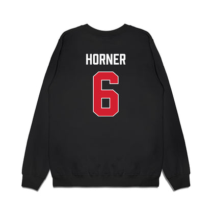 Texas Tech - NCAA Men's Basketball : Leon Horner - Vintage Basketball Premium Crewneck Sweatshirt-1