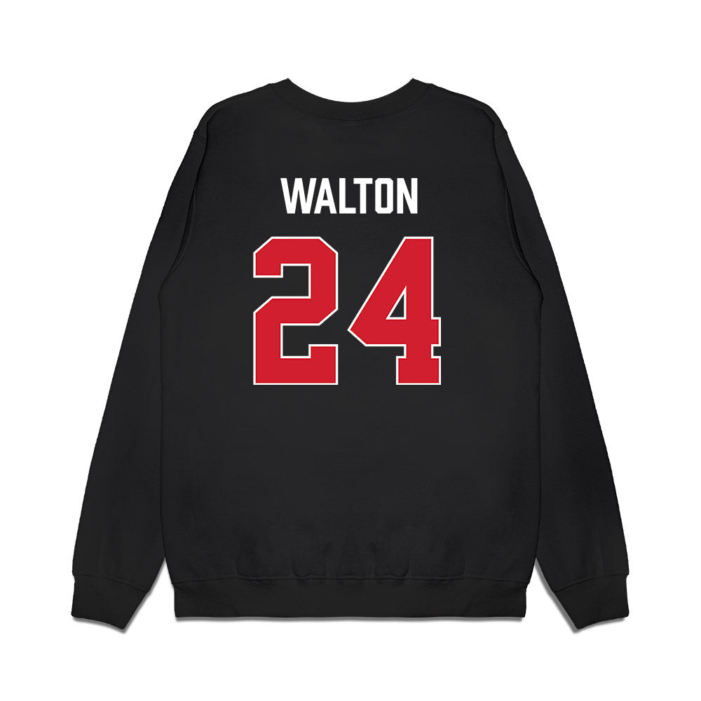 Texas Tech - NCAA Men's Basketball : Kerwin Walton - Vintage Basketball Premium Crewneck Sweatshirt-1