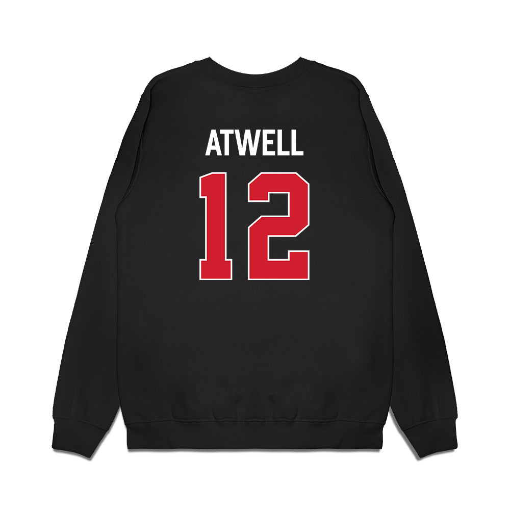 Texas Tech - NCAA Men's Basketball : Donovan Atwell - Vintage Basketball Premium Crewneck Sweatshirt-1