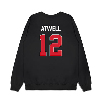 Texas Tech - NCAA Men's Basketball : Donovan Atwell - Vintage Basketball Premium Crewneck Sweatshirt-1