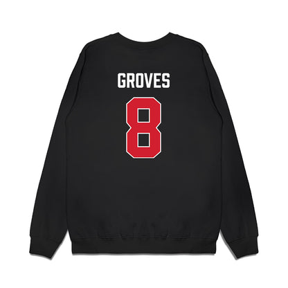 Texas Tech - NCAA Men's Basketball : Nolan Groves - Vintage Basketball Premium Crewneck Sweatshirt-1