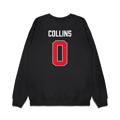 Texas Tech - NCAA Women's Basketball : Snudda Collins - Vintage Basketball Premium Crewneck Sweatshirt-1