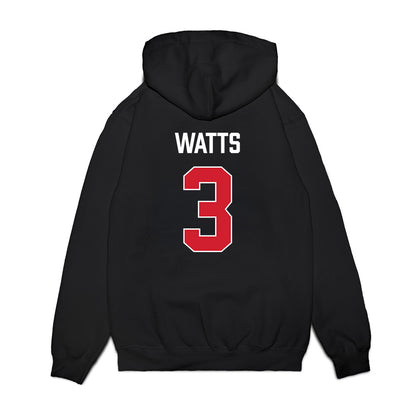 Texas Tech - NCAA Men's Basketball : Lejuan Watts - Vintage Basketball Premium Hooded Sweatshirt-1