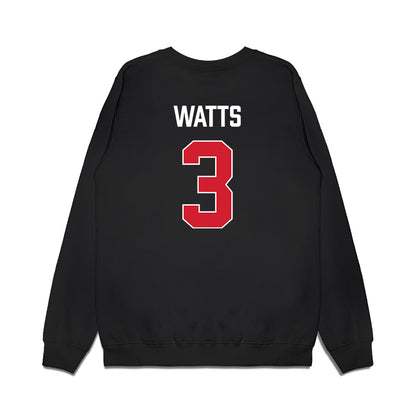 Texas Tech - NCAA Men's Basketball : Lejuan Watts - Vintage Basketball Premium Crewneck Sweatshirt-1