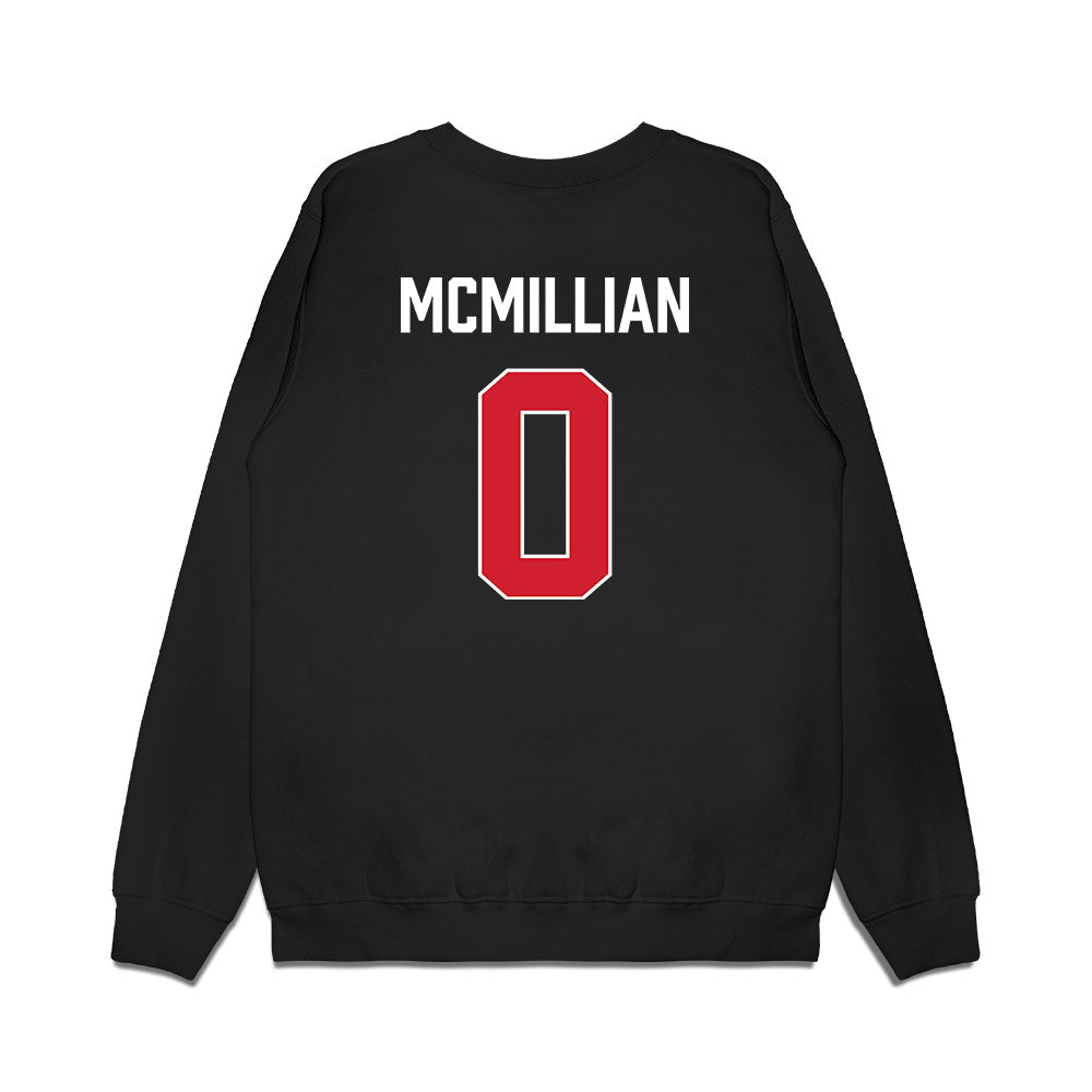 Texas Tech - NCAA Men's Basketball : Chance McMillian - Vintage Basketball Premium Crewneck Sweatshirt-1