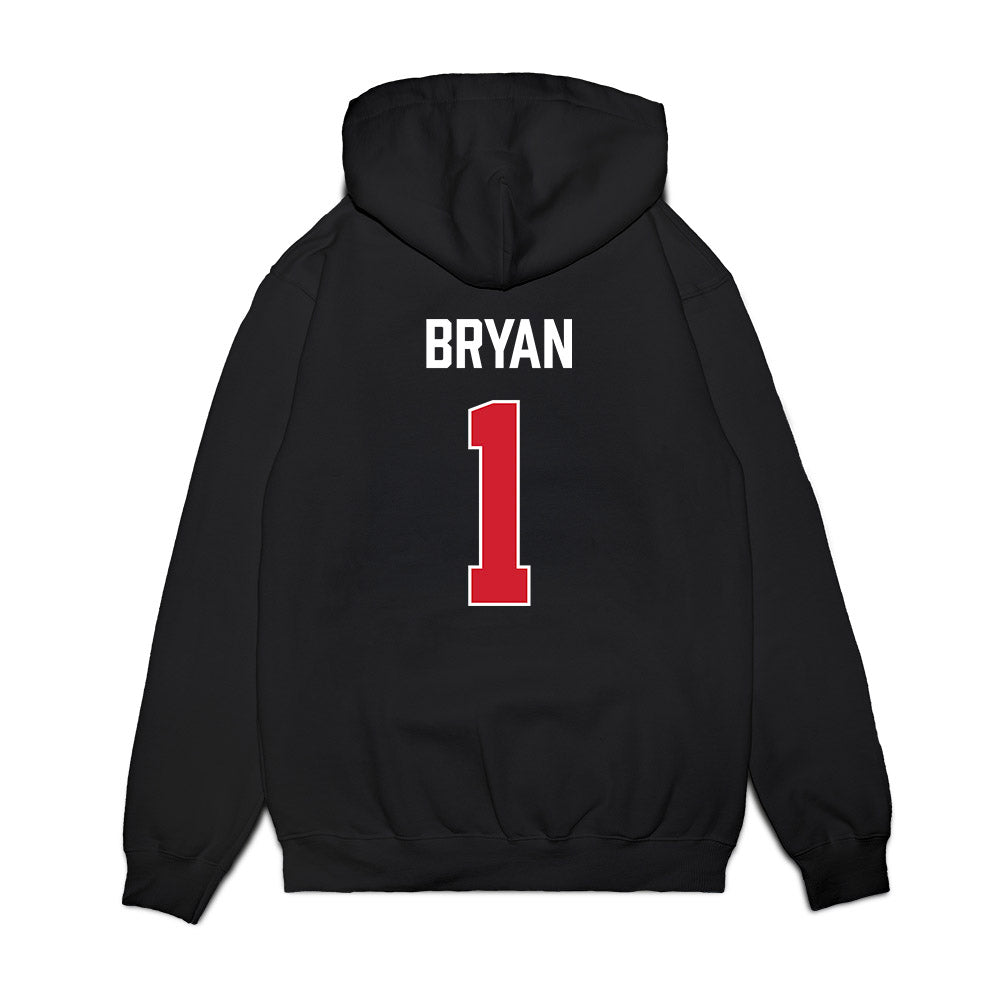 Texas Tech - NCAA Men's Basketball : Tyeree Bryan - Vintage Basketball Premium Hooded Sweatshirt-1