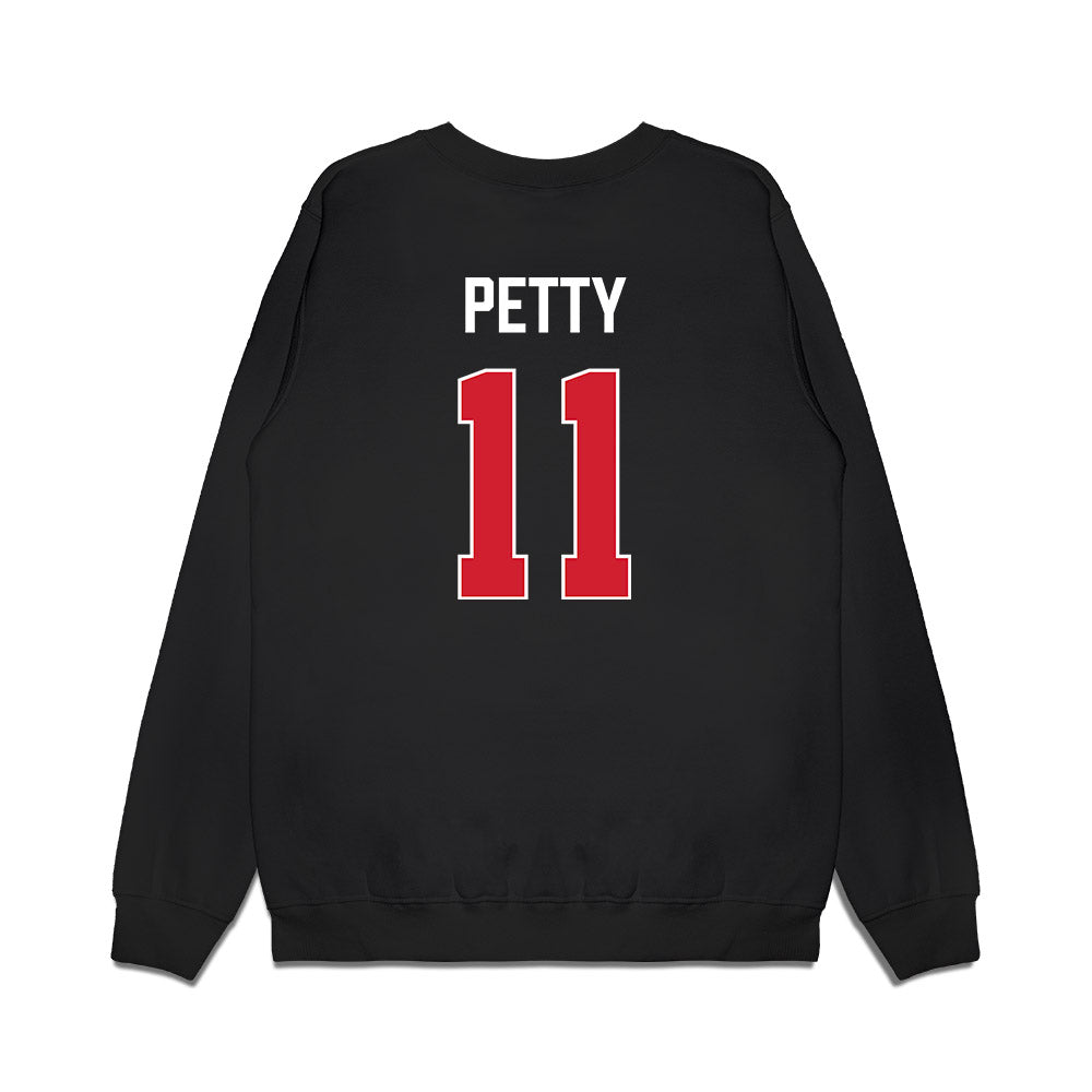 Texas Tech - NCAA Men's Basketball : Jaylen Petty - Vintage Basketball Premium Crewneck Sweatshirt-1