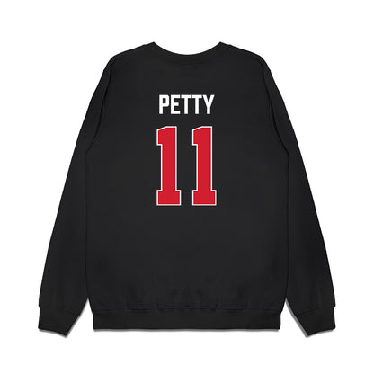 Texas Tech - NCAA Men's Basketball : Jaylen Petty - Vintage Basketball Premium Crewneck Sweatshirt-1