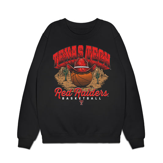 Texas Tech - NCAA Women's Basketball : Sidney Love - Vintage Basketball Premium Crewneck Sweatshirt-0